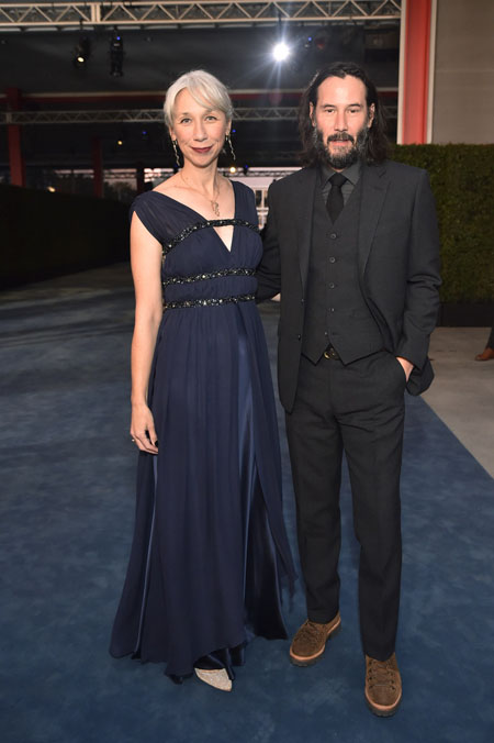 Alexandra Grant and Keanu Reeves made their red carpet appearance on 2 November 2019.
